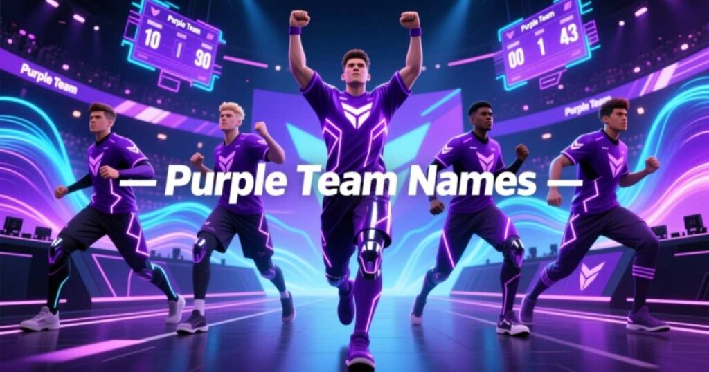 750+ Creative Purple Team Names: Fun, Cool & Unique Names for All Teams