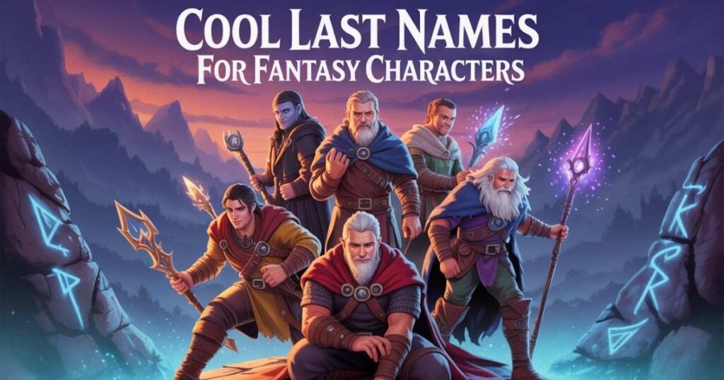 Cool Last Names For Fantasy Characters