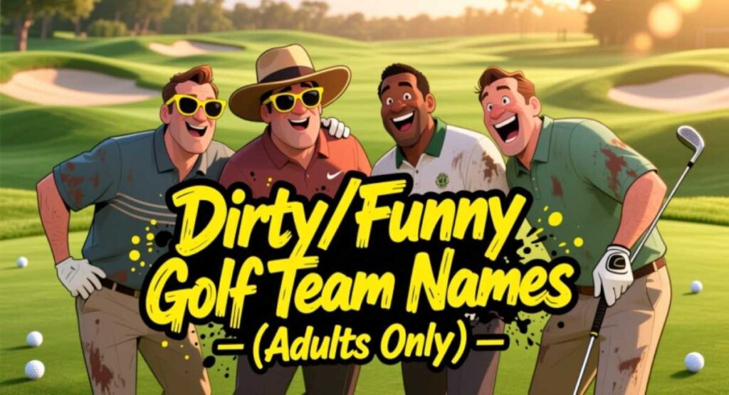 Dirty/Funny Golf Team Names (Adults Only)