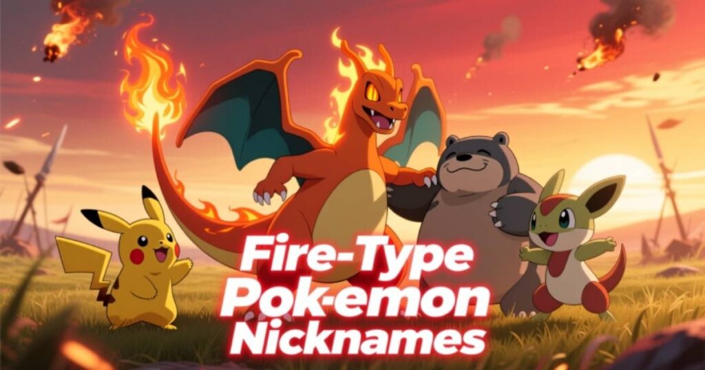 Fire-Type Pokémon Nicknames