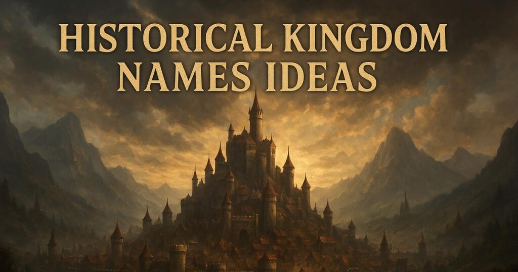 Historical Kingdom Names Ideas