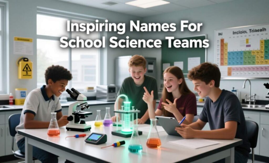Inspiring Names For School Science Teams