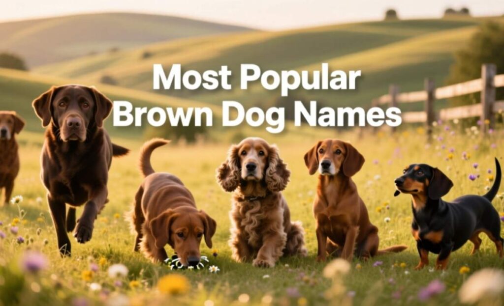 Most Popular Brown Dog Names