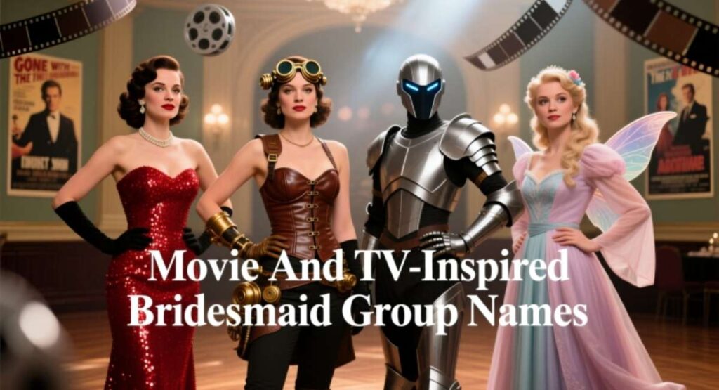 Movie And TV-Inspired Bridesmaid Group