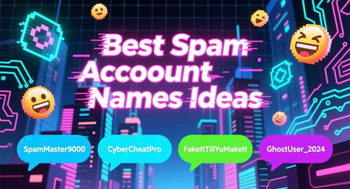 Best Spam Account Names Ideas: Funny, Cute, Cool & Creative Spam Usernames