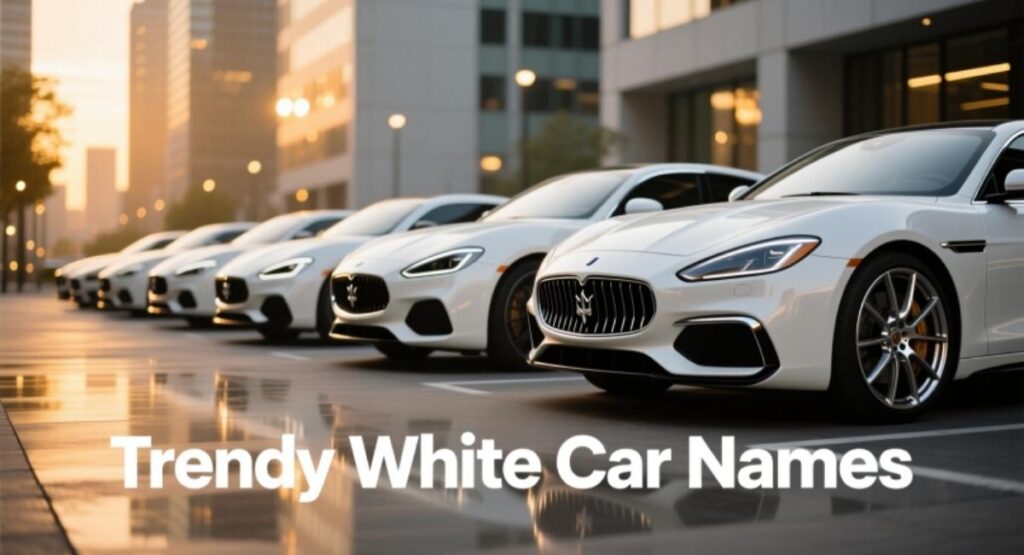 Trendy White Car Names