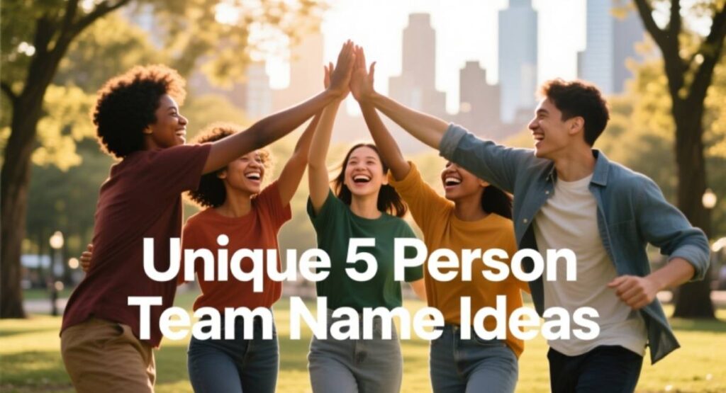 Unique 5 Person Team Name Ideas