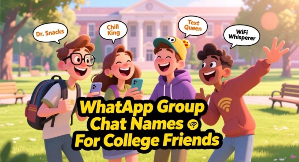 WhatsApp Group Chat Names For College Friends