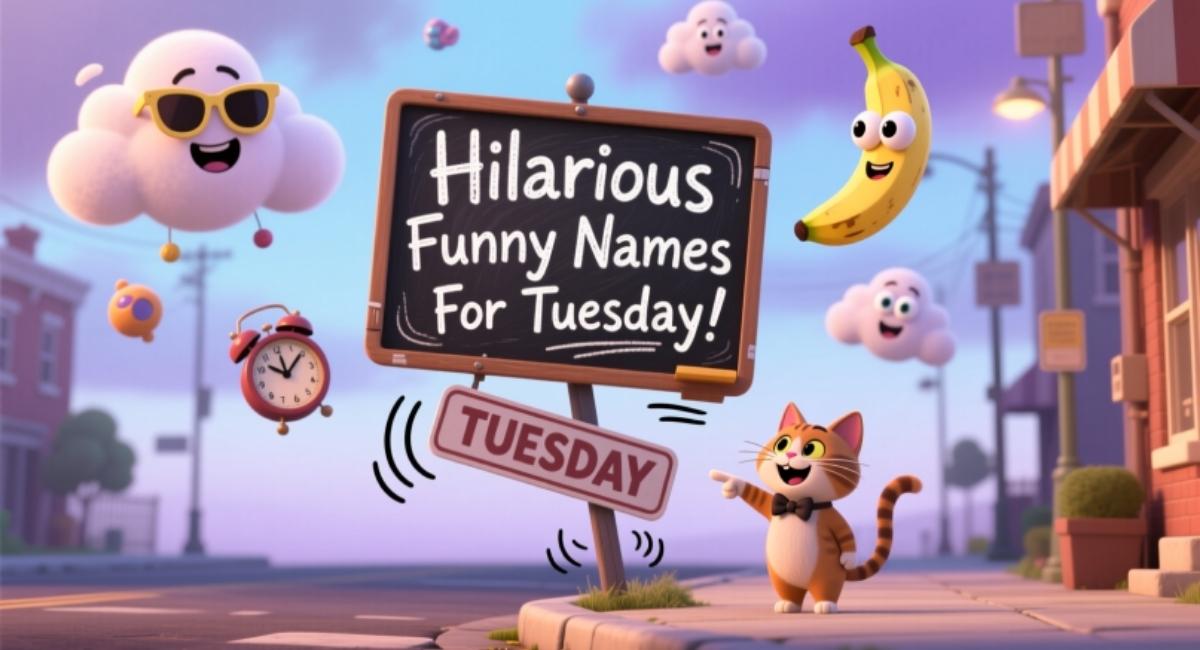 750+ Hilarious Funny Names For Tuesday That Everyone Must Try This Week