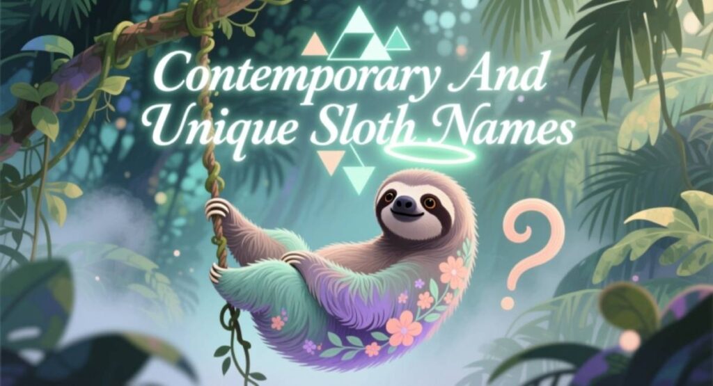 Contemporary And Unique Sloth Names