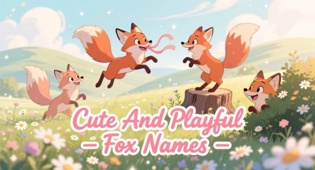 Cute And Playful Fox Names