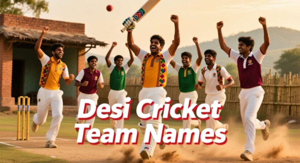 Desi Cricket Team Names