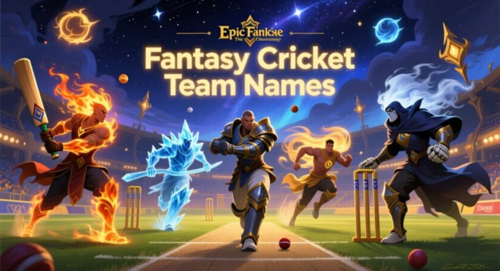 Fantasy Cricket Team Names