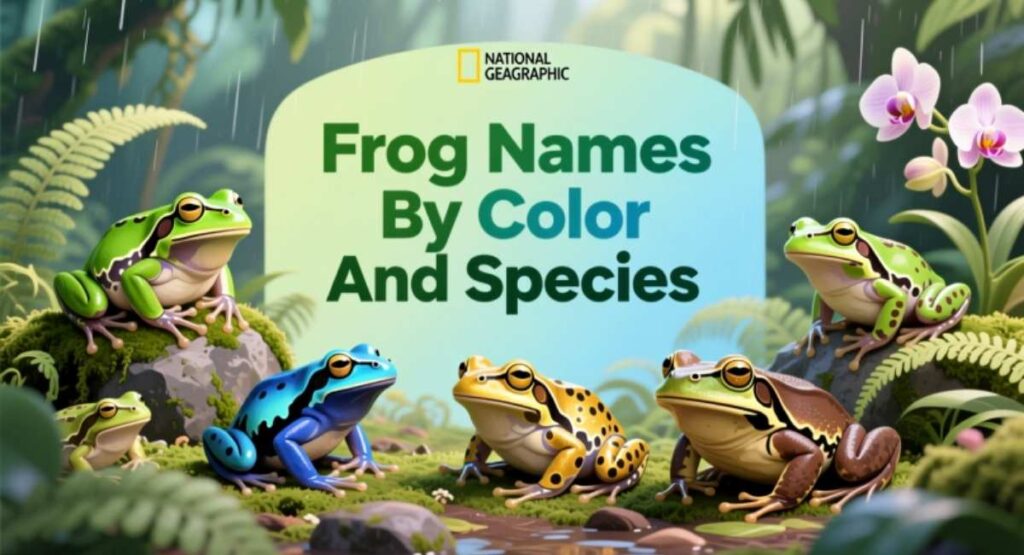 Frog Names By Color And Species