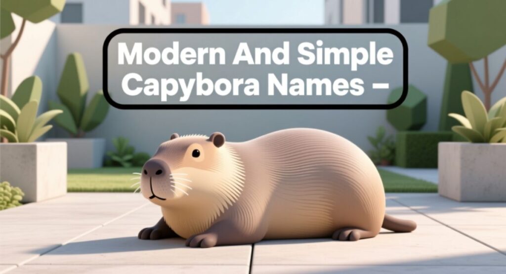 Modern And Simple Capybara Names