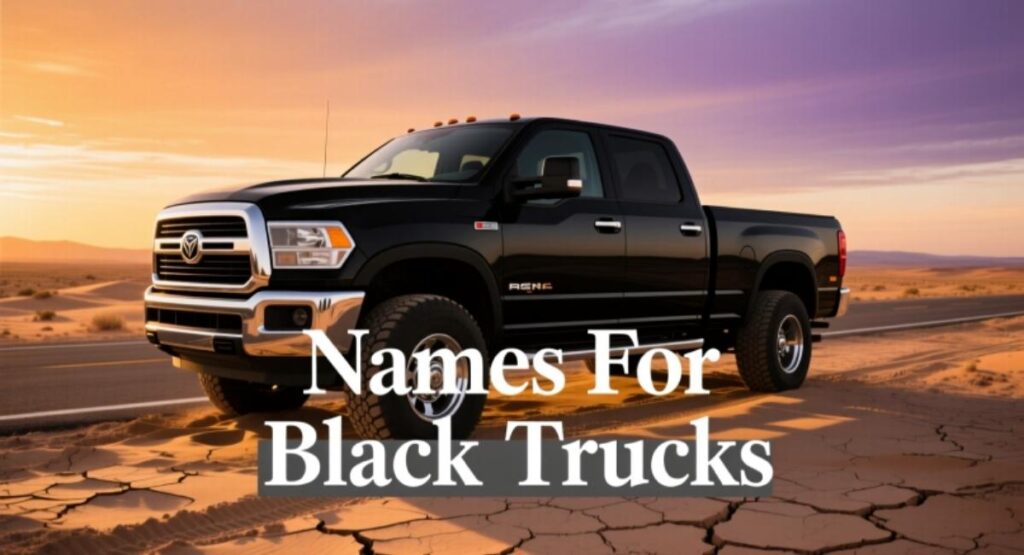 Names For Black Trucks