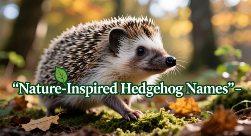 Nature-Inspired Hedgehog Names