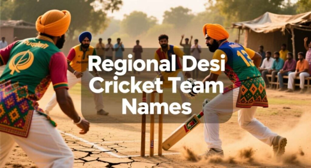 Regional Desi Cricket Team Names