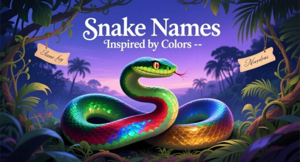 Snake Names Inspired by Colors