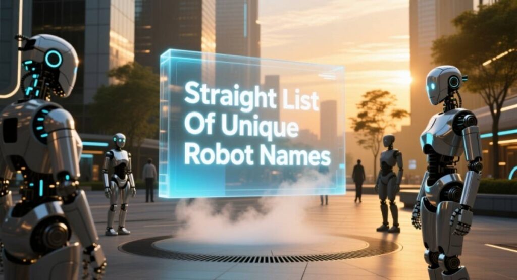 Straight List Of Unique Robot Names
