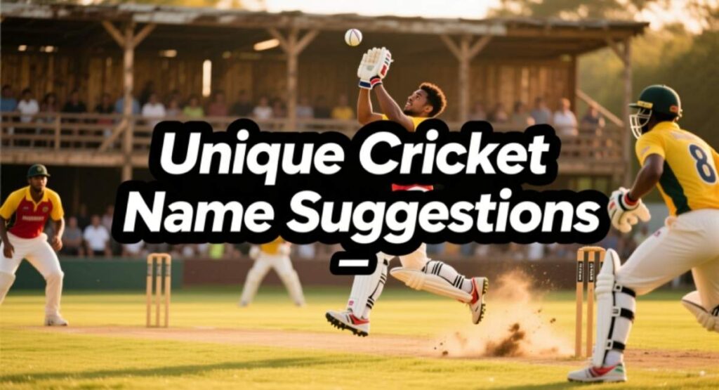 Unique Cricket Team Name Suggestions