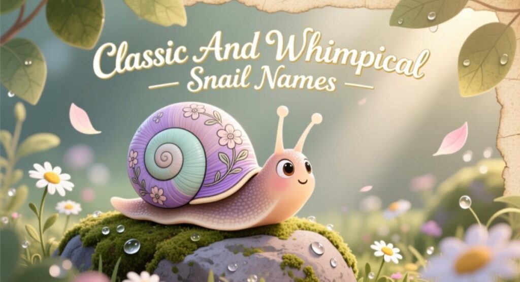 Classic And Whimsical Snail Names