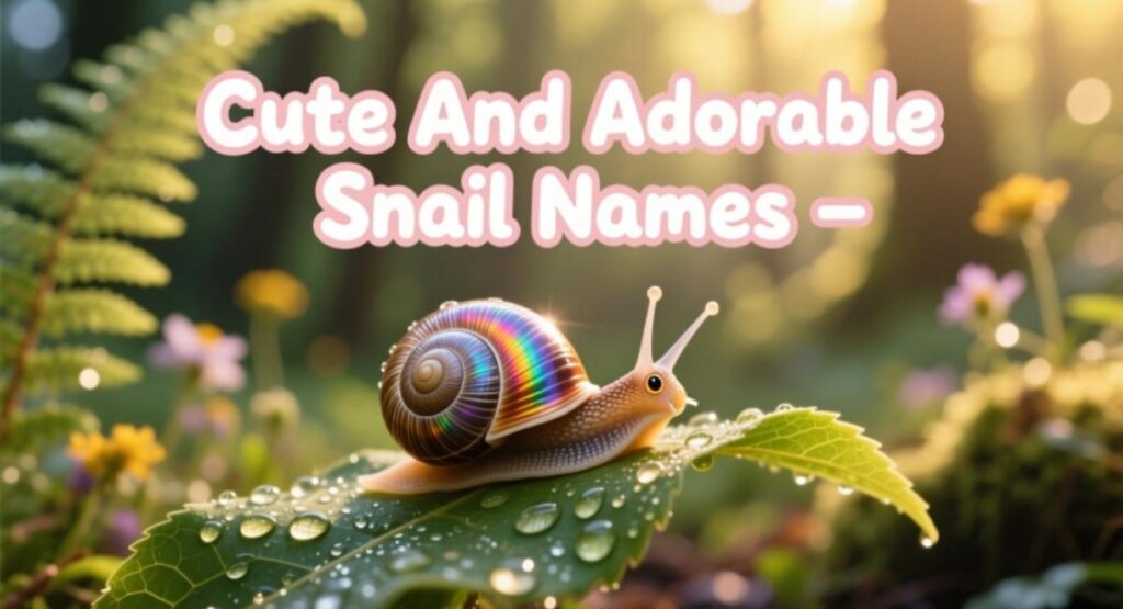 Cute And Adorable Snail Names