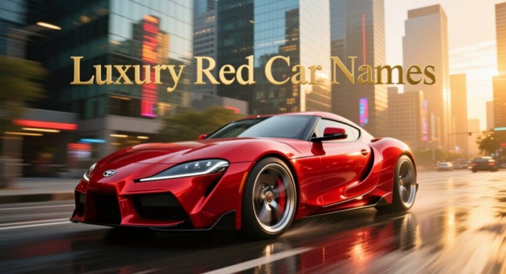 Luxury Red Car Names