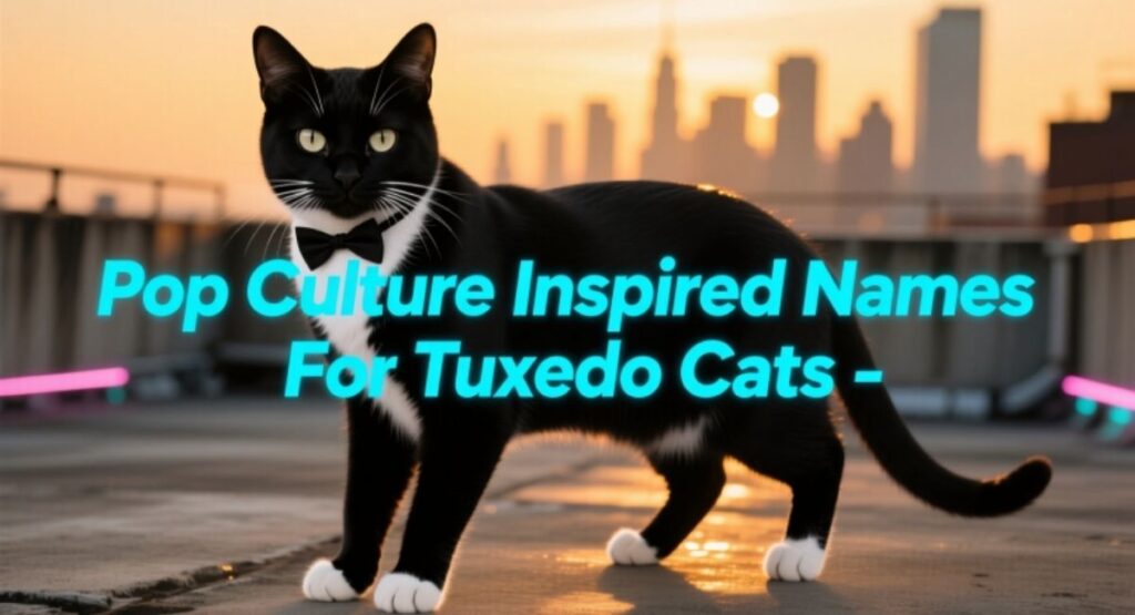 Pop Culture Inspired Names For Tuxedo Cats