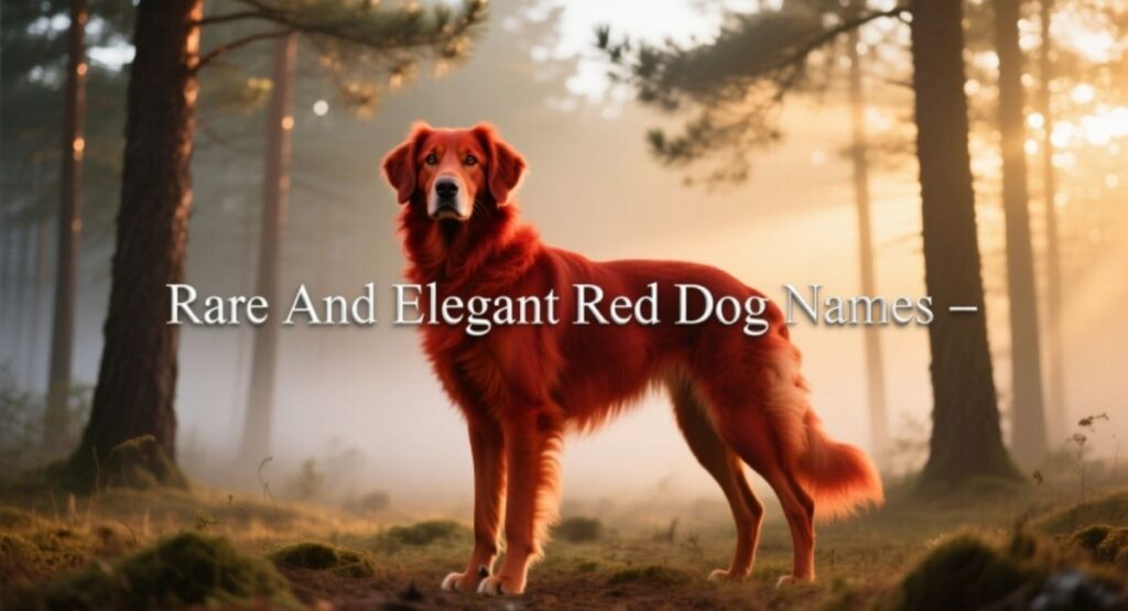 Rare And Elegant Red Dog Names