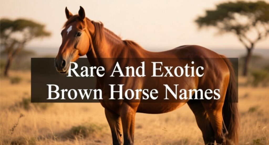Rare And Exotic Brown Horse Names