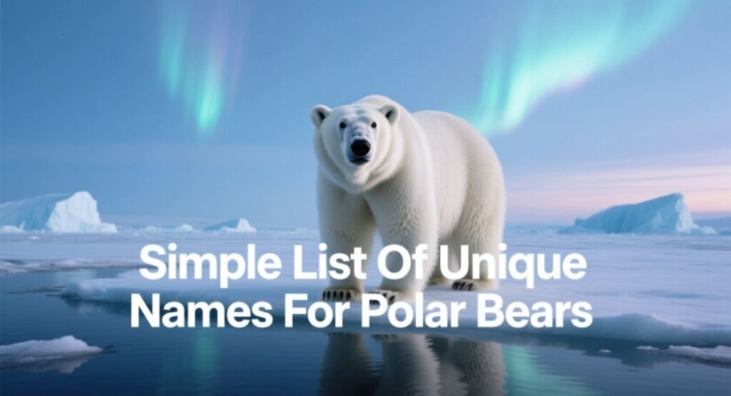 Simple List Of Unique Names For Polar Bears
